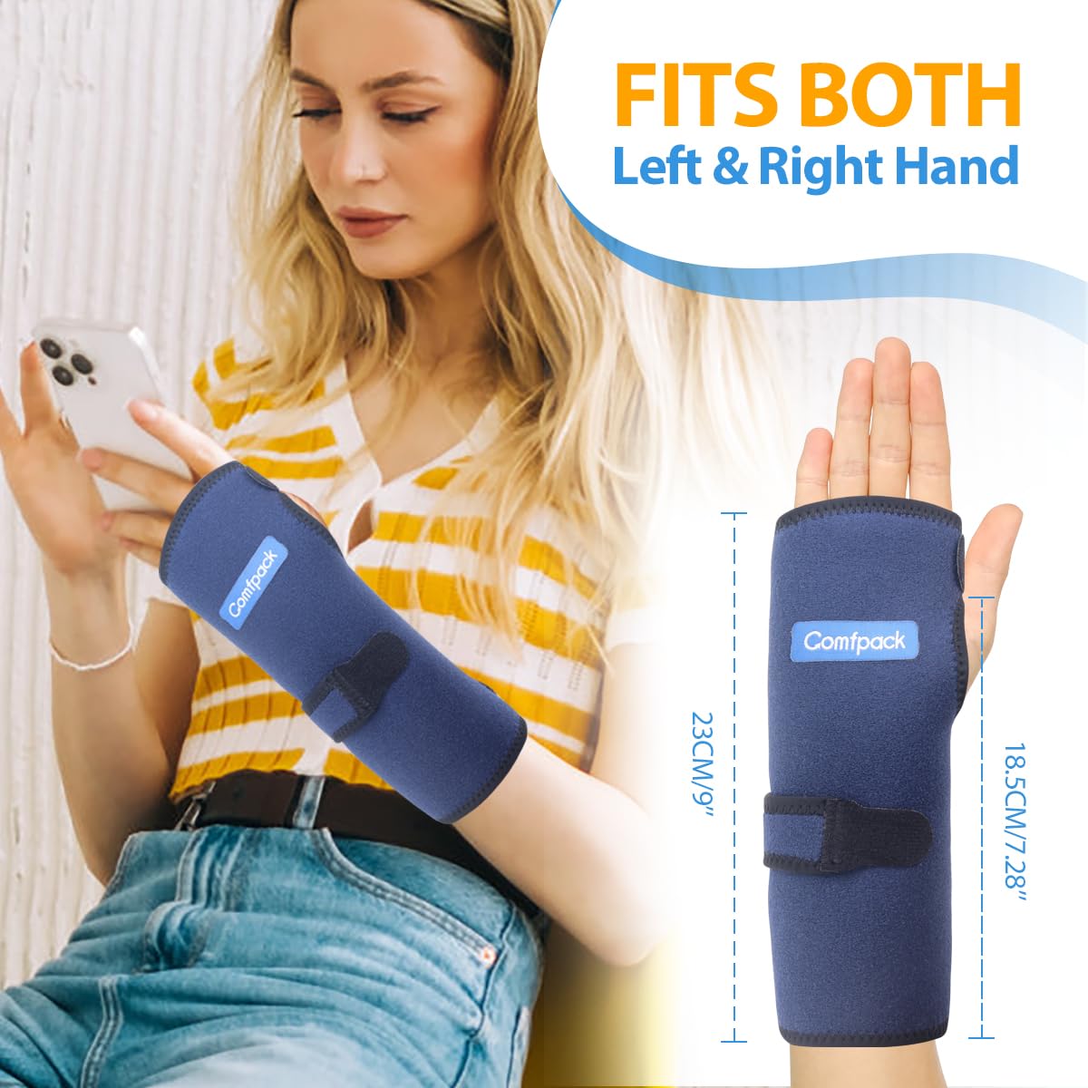 Comfpack ajuste fijo, se adapta a la mayoría de muñecas.