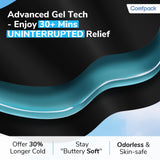 Comfpack neck-wrap velcro-closure shows secure, skin-friendly support.