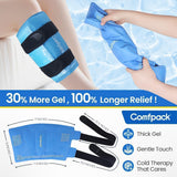 Comfpack nylon resistente y forro suave para mayor comodidad durante la terapia.