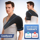 Comfpack tacto suave y ergonómico: confort continuo en el hombro.