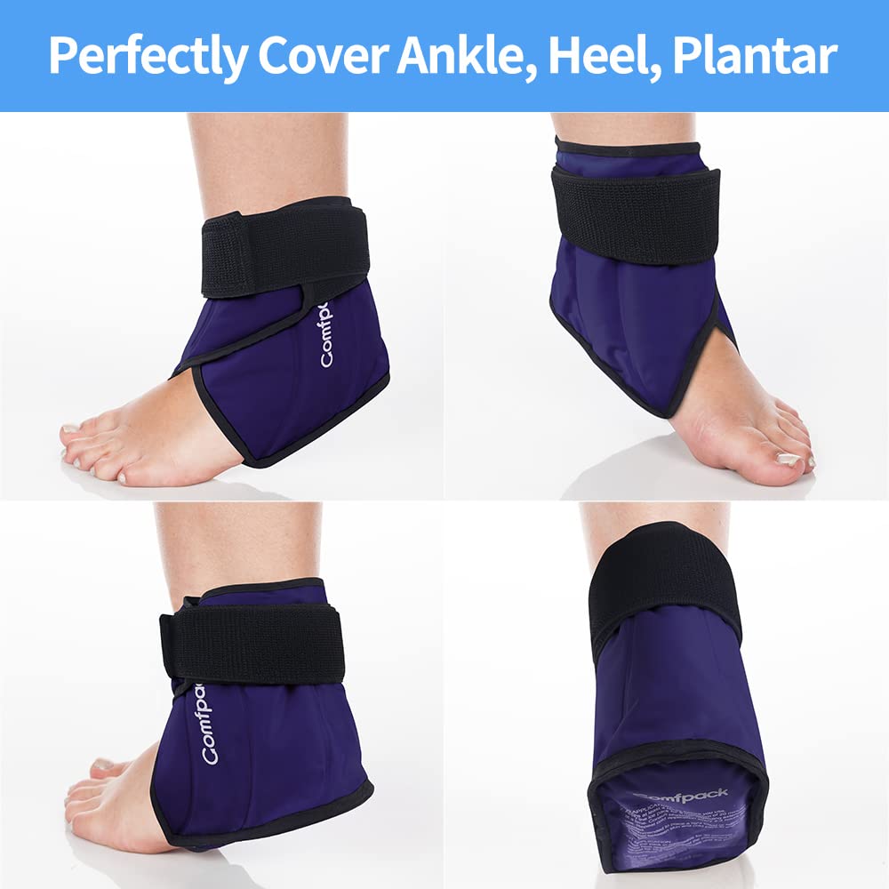 Compresas de Comfpack para tobillo; terapia fría y caliente.