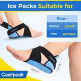 Comfpack terapia de frío y calor para pies, uso versátil.