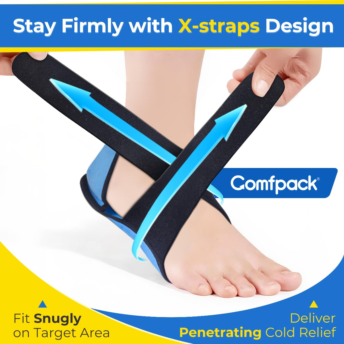 Comfpack tiras ajustables para un ajuste personalizado.
