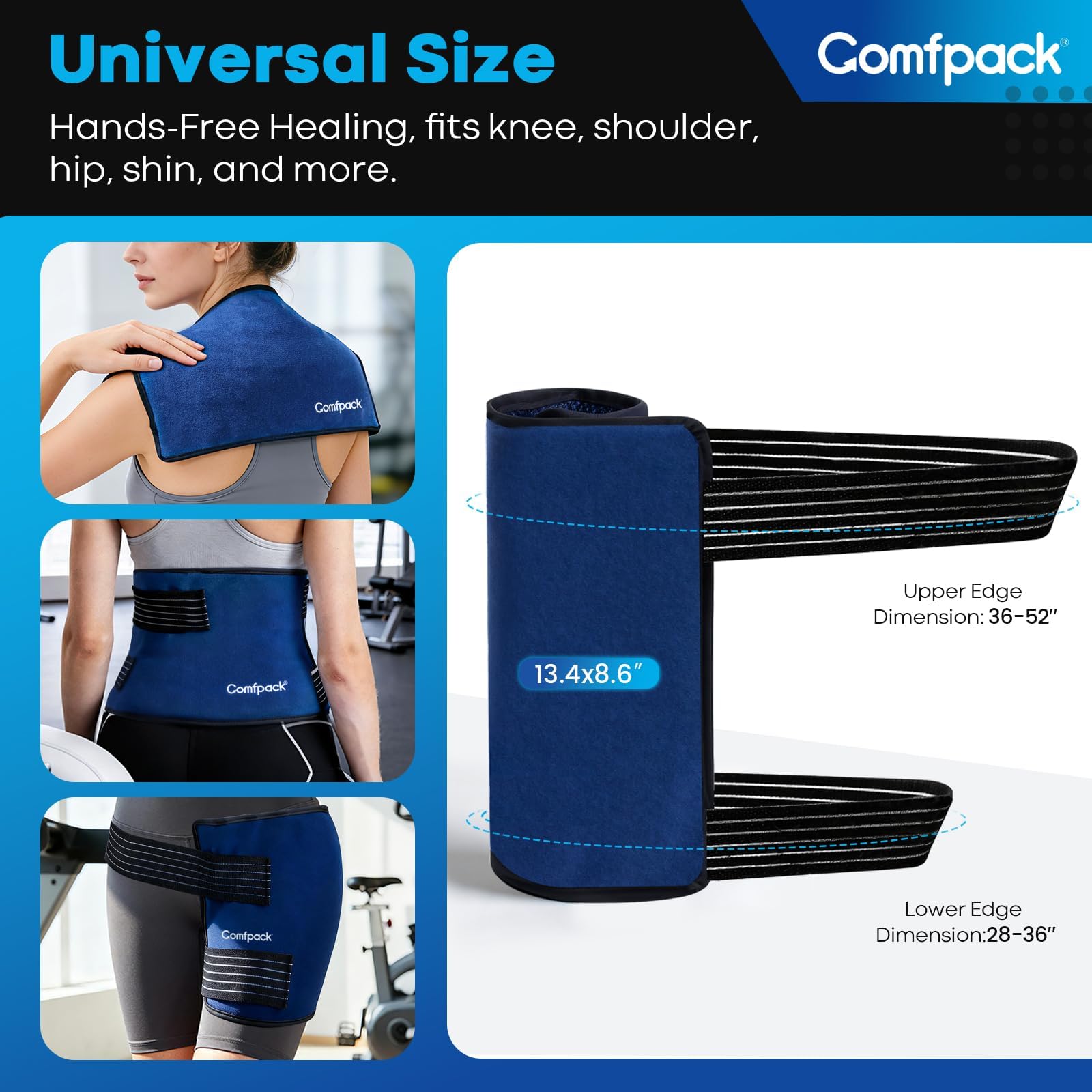 Comfpack uso manos libres, ideal para dormir, trabajar o descansar.