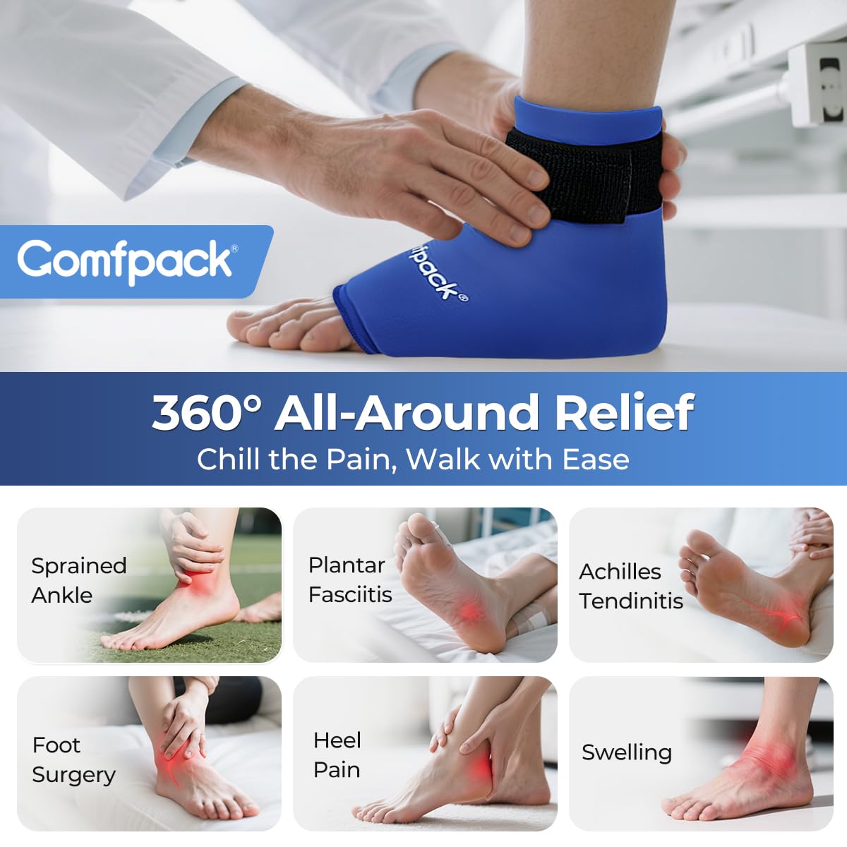Comfpack uso-manos-libres: terapia sin manos, ideal para dormir o ver televisión.