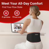 Ajuste con correa extensible para cinturas grandes y comodidad