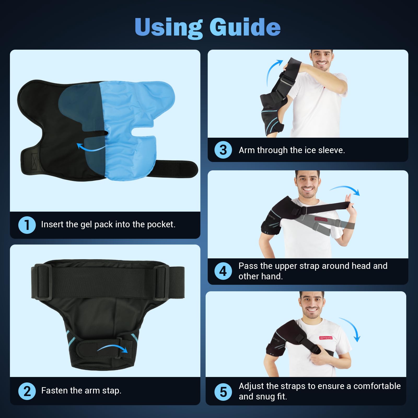 Comfytemp ajuste correas hombro: ajuste seguro para diferentes tallas.