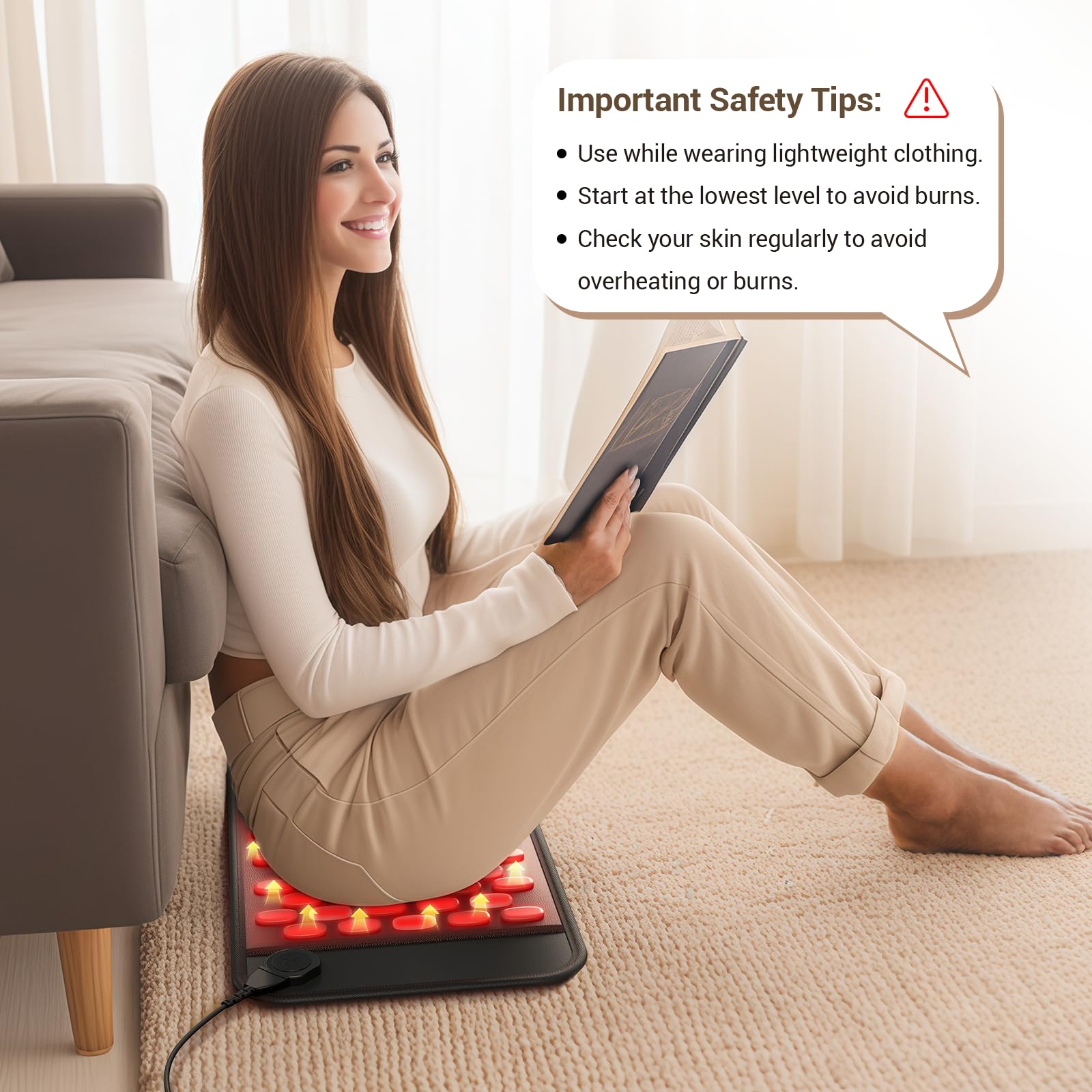 Funda suave de almacenamiento de Comfytemp para guardar la almohadilla