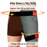 Almohadilla para cadera Comfytemp, diseño envolvente, calor regulable para uso diario.