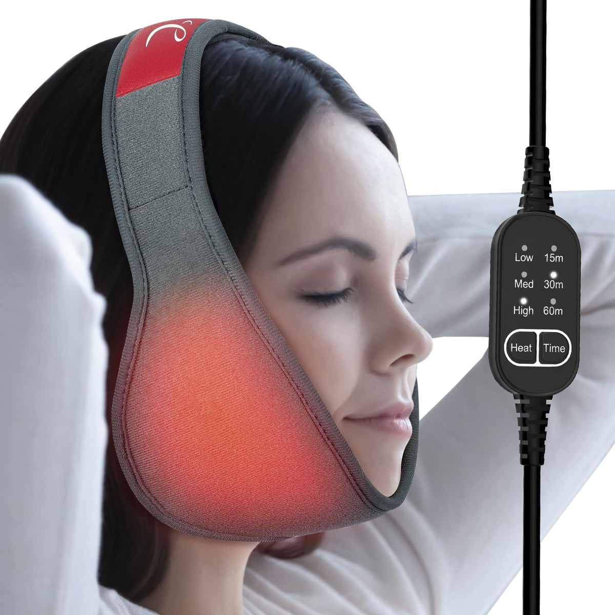 Comfytemp Almohadilla caliente para la cara, diseño envolvente para TMJ