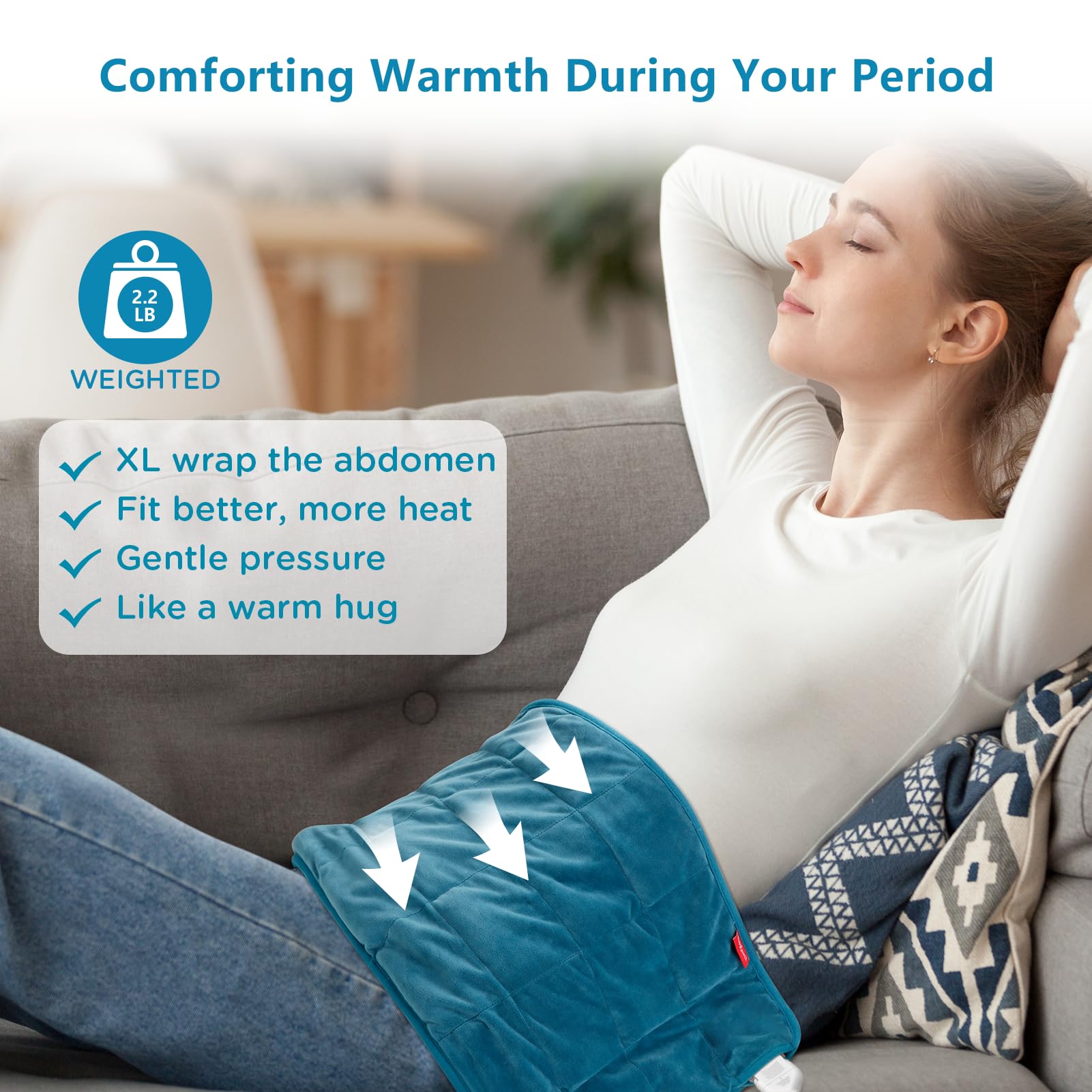 Comfytemp cuello y hombros con calor relajante y ajuste cómodo