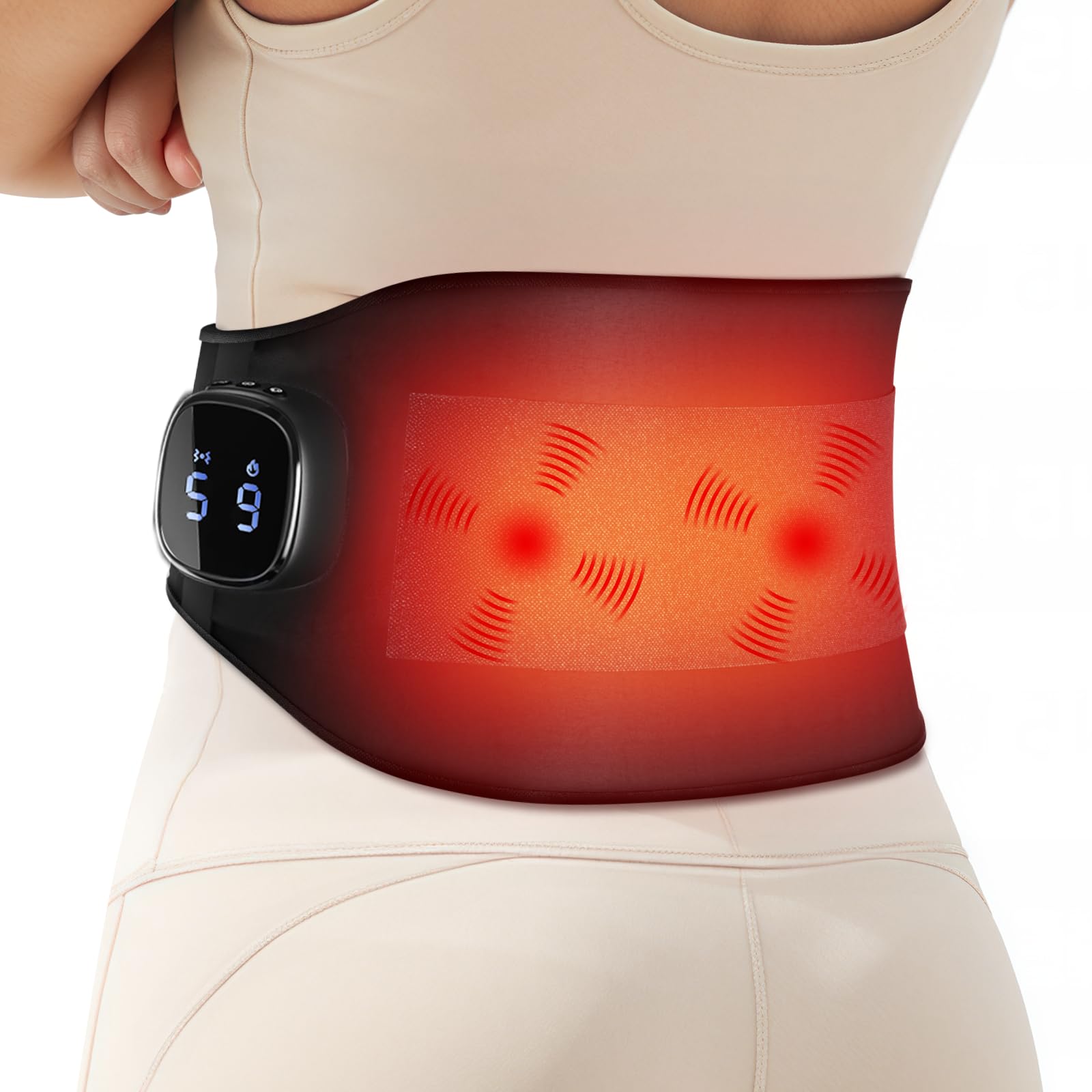 Almohadilla de calor portátil Comfytemp sin cables para libertad de movimiento.