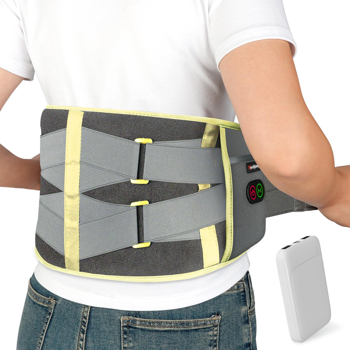 Comfytemp almohadilla de calor portátil, libertad sin cables para uso diario y relajación suave.