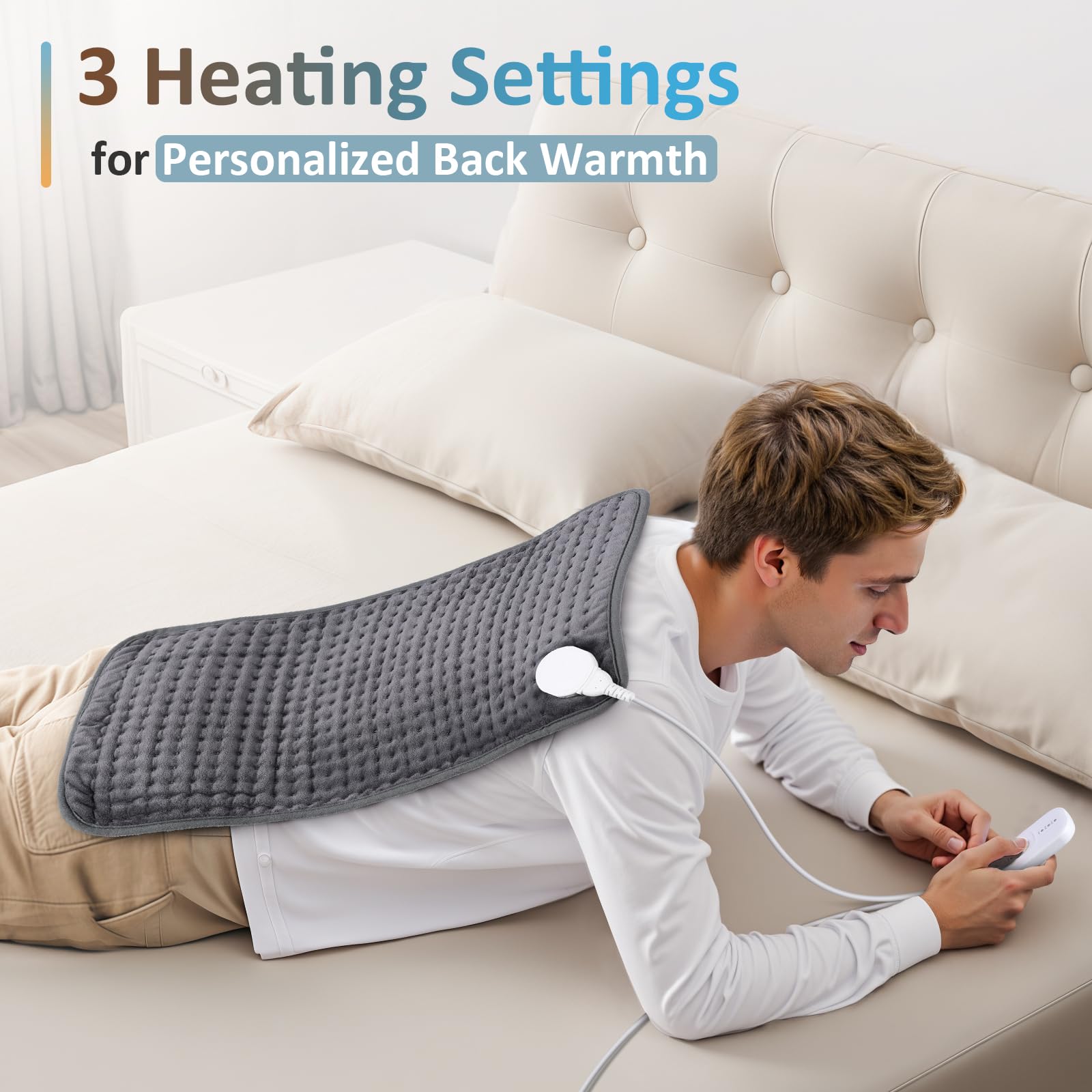 Comfytemp almohadilla XL para espalda, cuello y torso