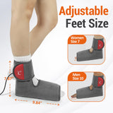 Almohadilla para pie Comfytemp con correas ajustables para ajuste seguro.