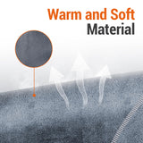 Almohadilla para pie Comfytemp, calor regulable y temporizador de 15–60 minutos.