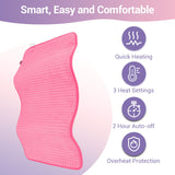Almohadilla eléctrica Comfytemp con apagado automático de 2 horas para seguridad.