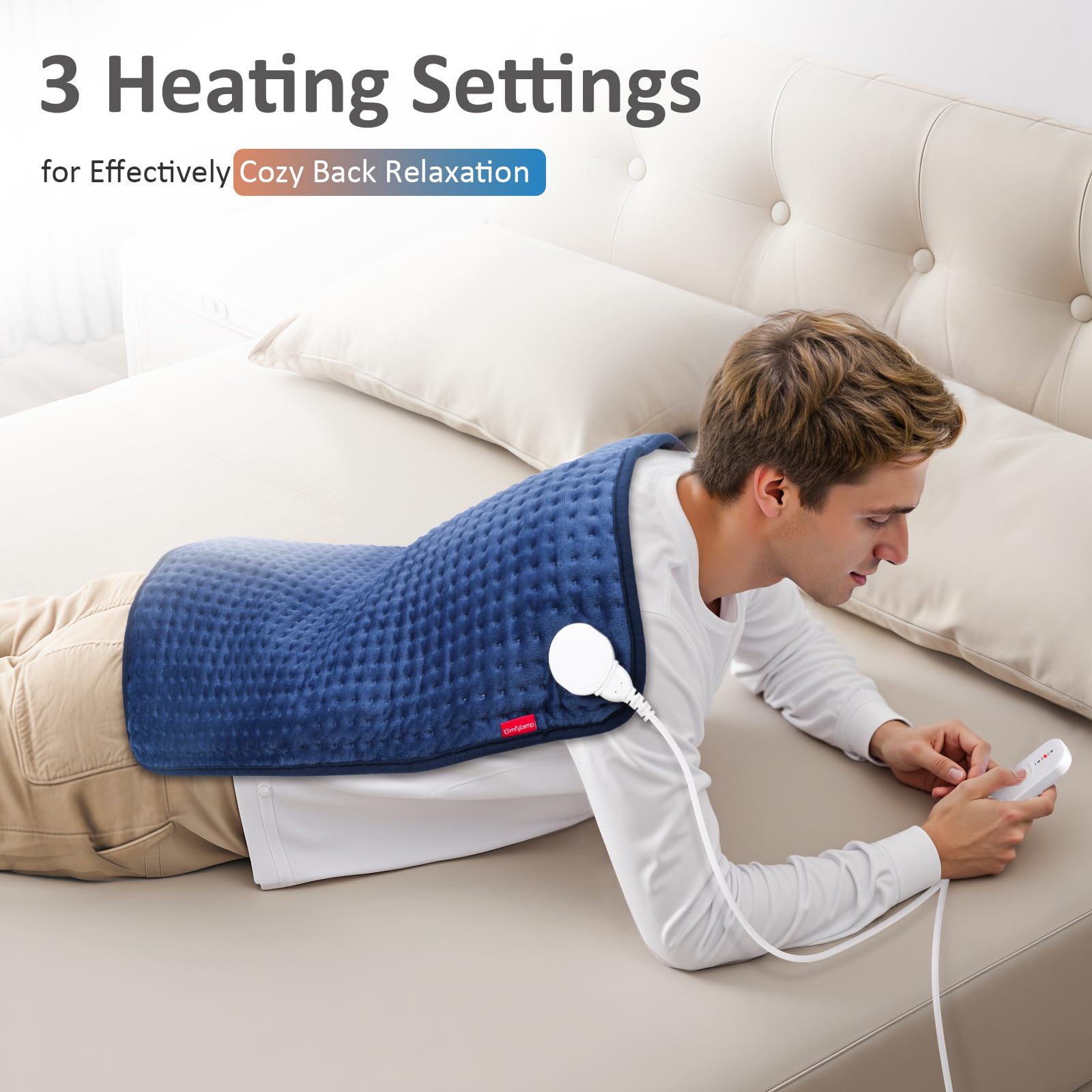 Forro de franela suave de Comfytemp para una experiencia agradable.