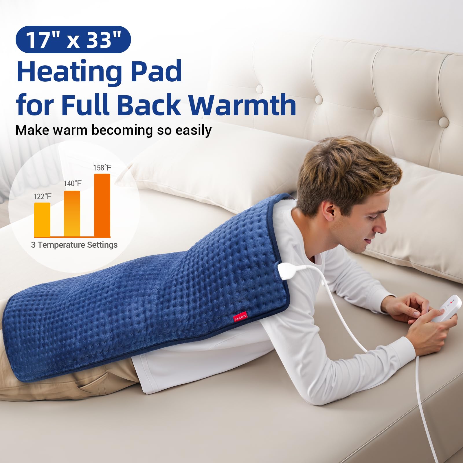 Almohadilla Comfytemp XL, cobertura corporal total