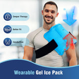 Comfytemp bolsa de gel frío para rodilla, cobertura amplia y tratamiento cómodo.