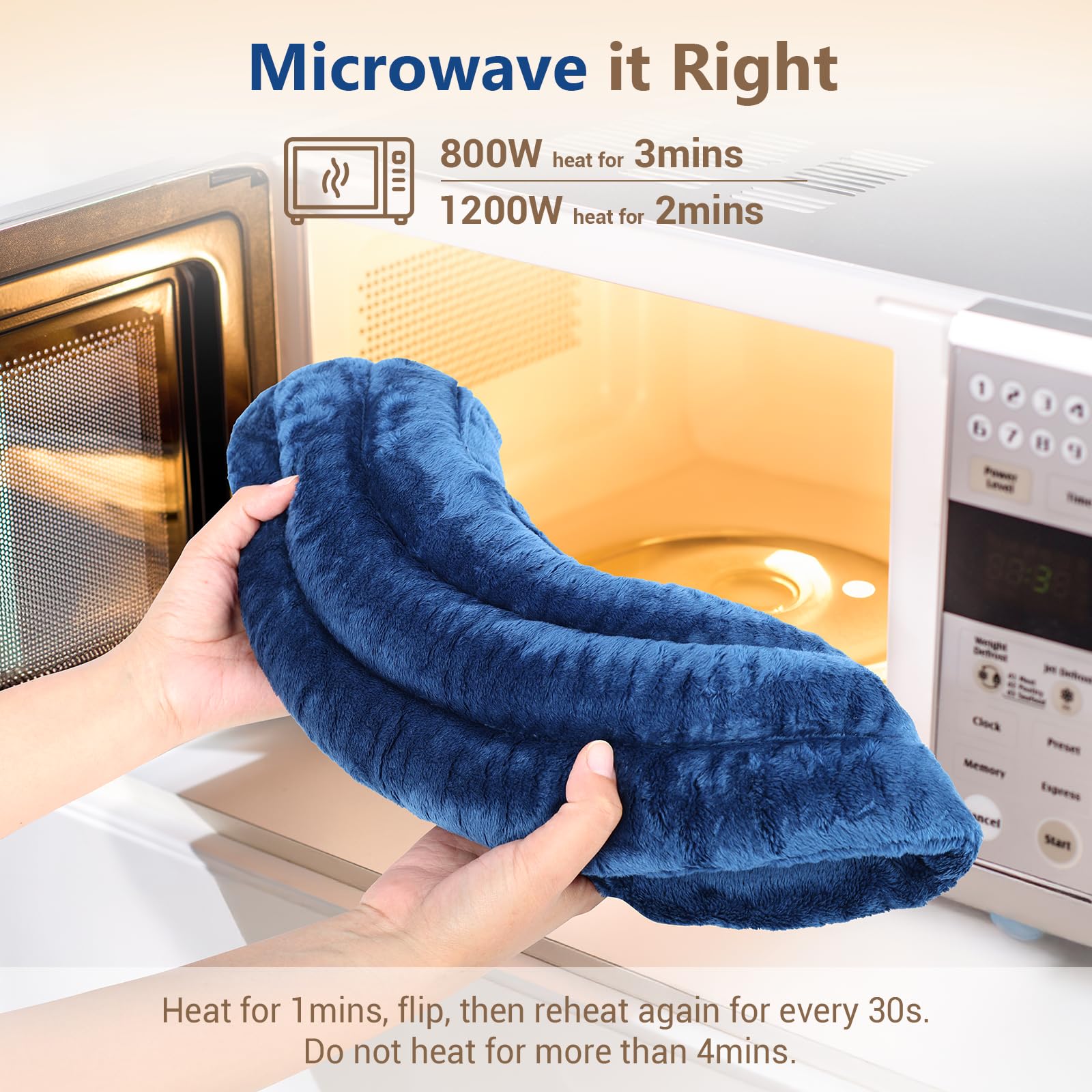 Calor húmedo de Comfytemp para microondas, alivio prolongado