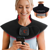 Capa de Comfytemp luz roja para cuello y hombros, relajación suave en casa