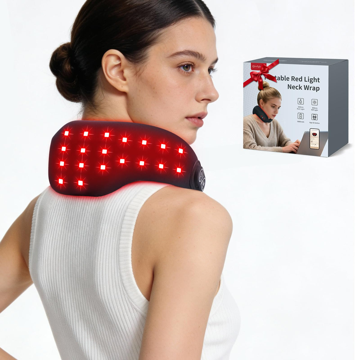 Comfytemp envoltura cervical con diseño ergonómico para mayor comodidad diaria.