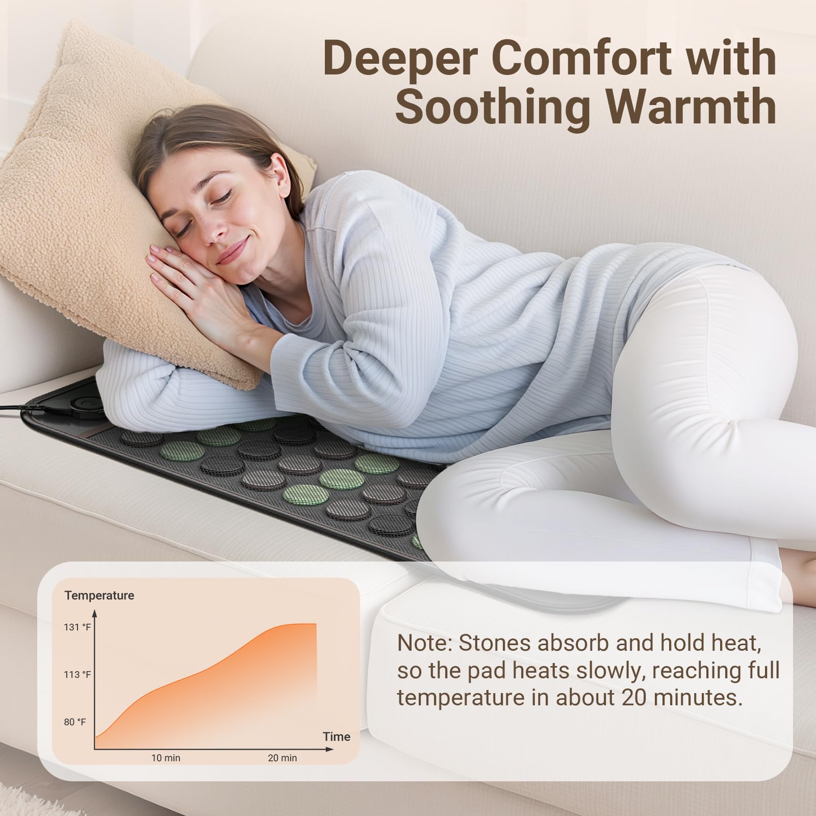 Comfytemp cobertura corporal extra grande para espalda y piernas