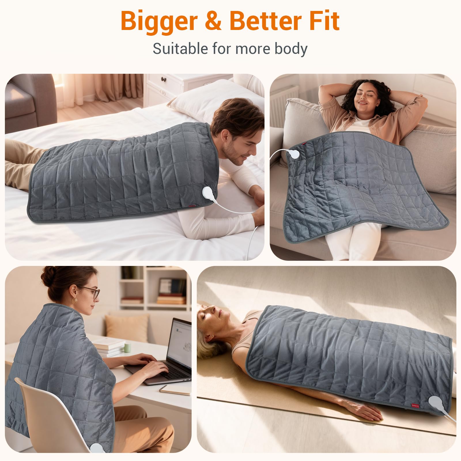 Cobertura de franela suave de Comfytemp para piel sensible.