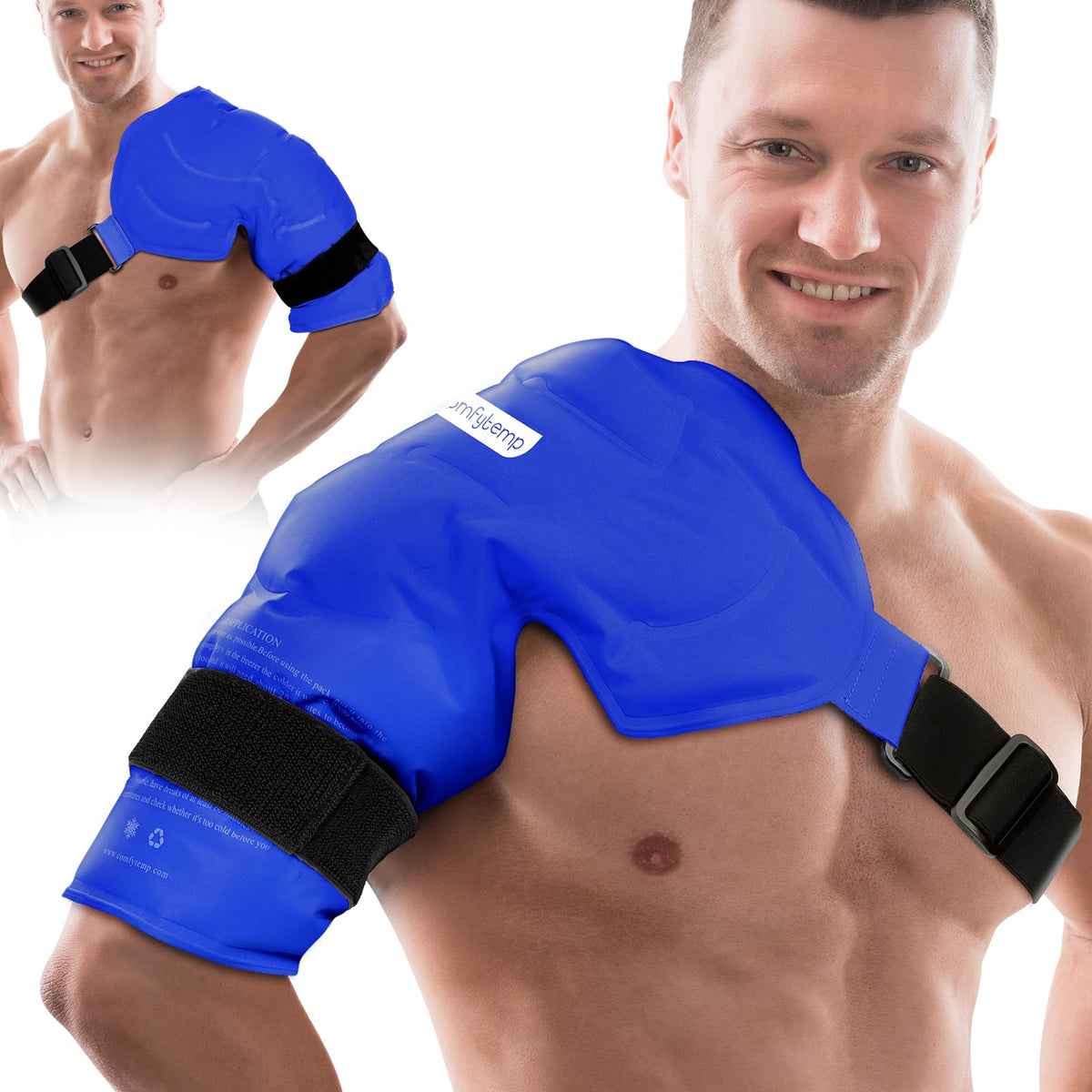 Comfytemp compresa hielo hombro para alivio rápido y reutilizable.