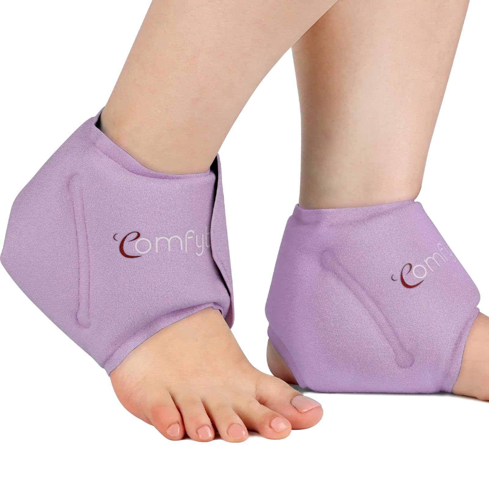Compresa de hielo para tobillo de Comfytemp, diseño ergonómico para alivio localizado.