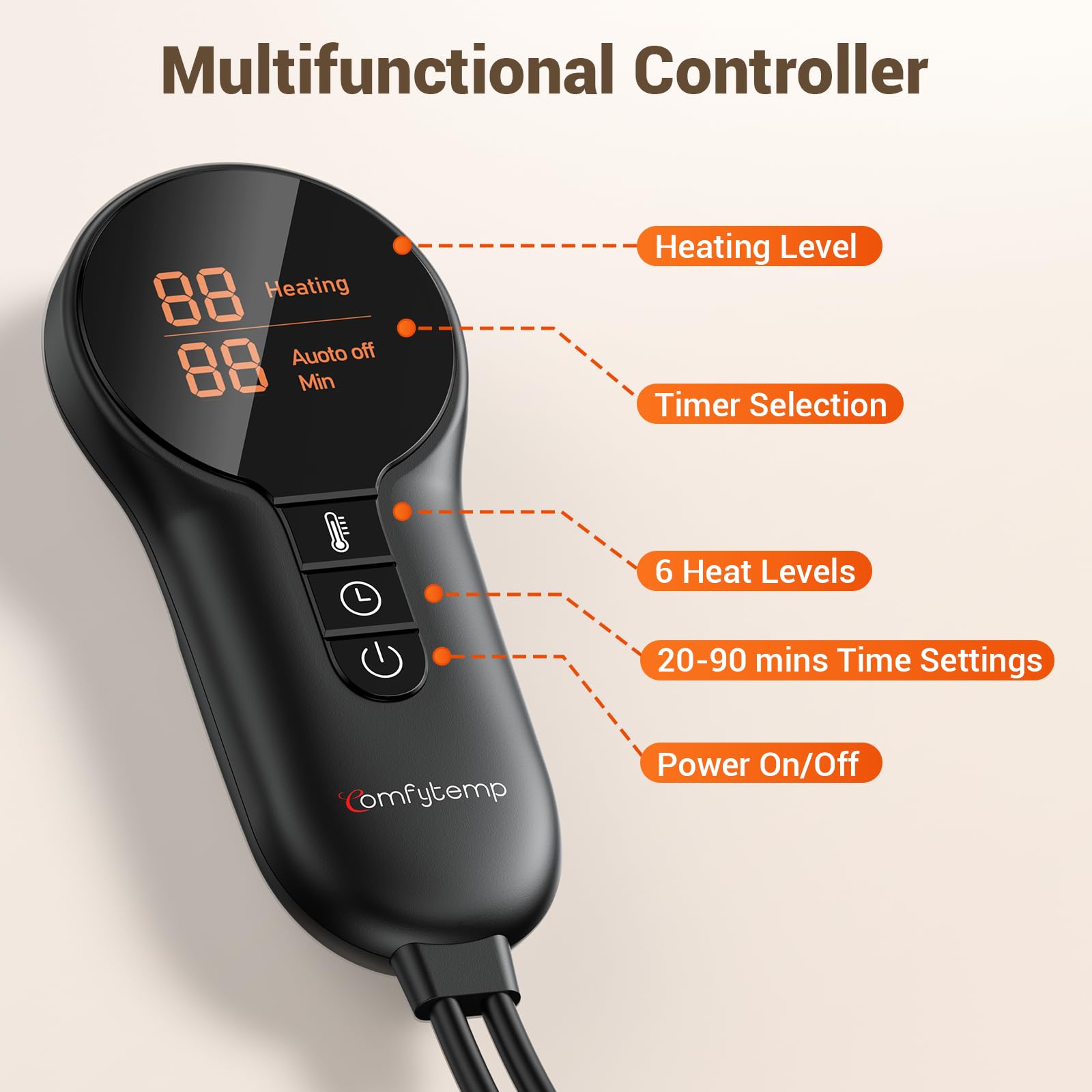 Correa ajustable de cintura de Comfytemp para fijación estable