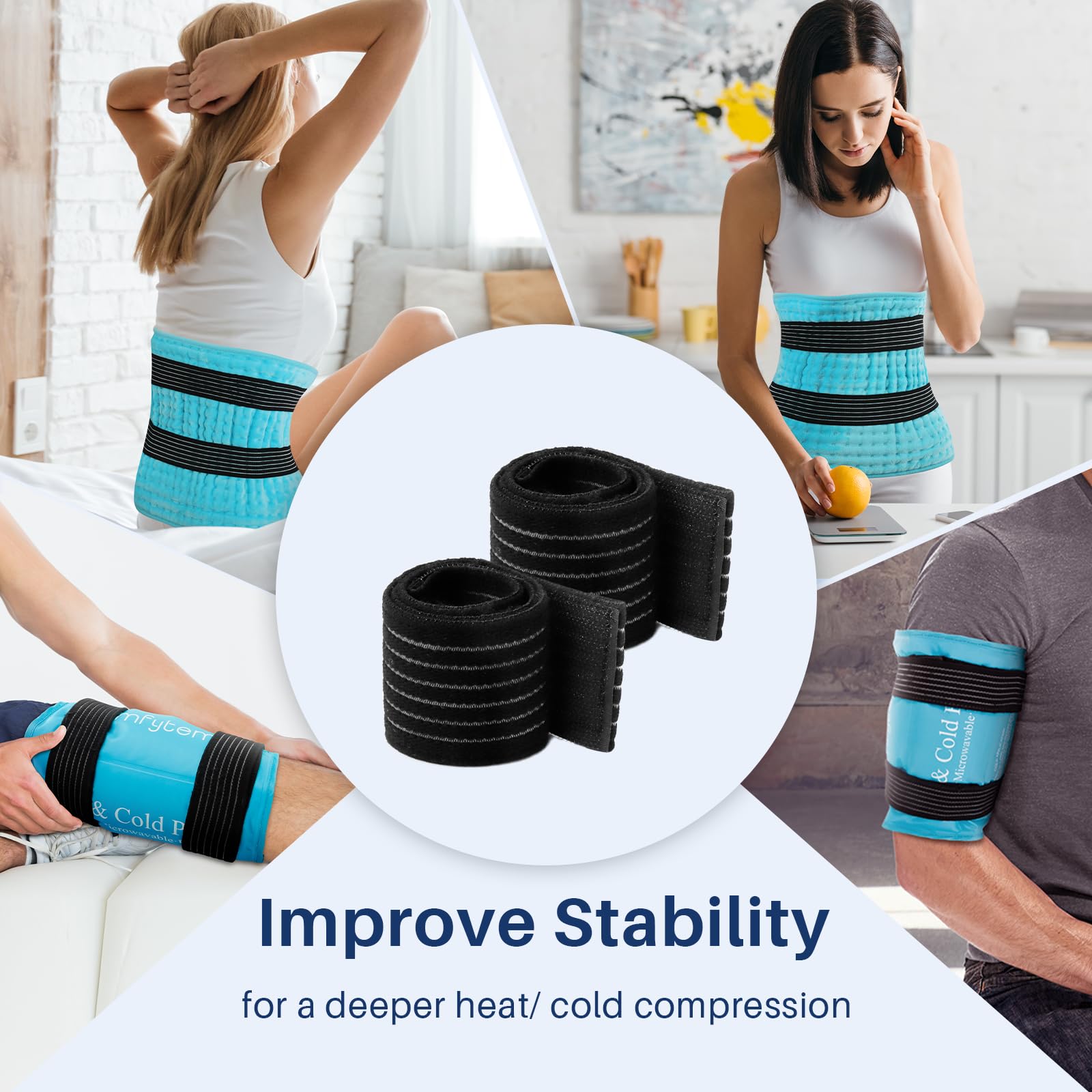 Correa extensible de Comfytemp para diversos usos, duradera y fácil de reposicionar.