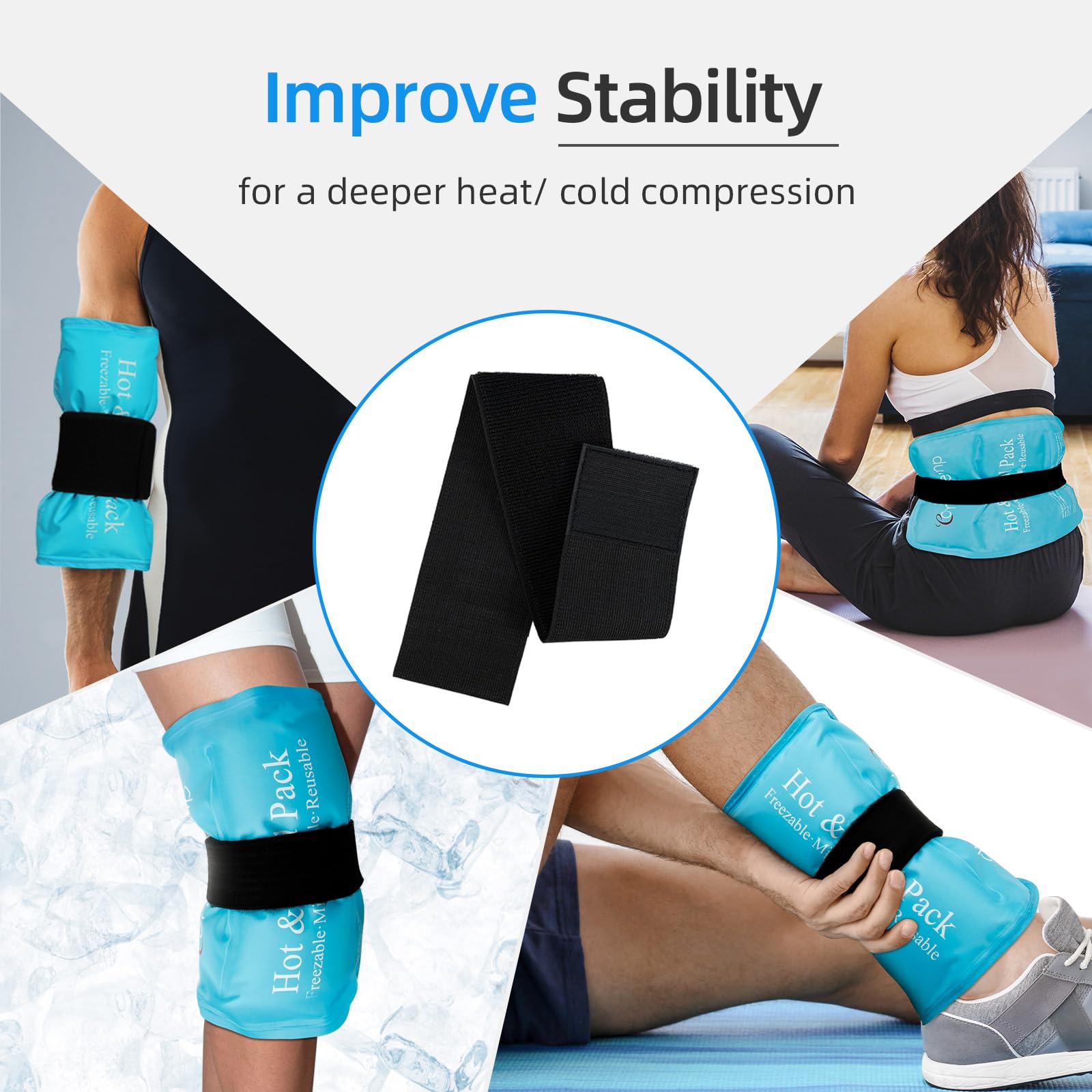 Correa extensora de Comfytemp 2ft-3in, mejora el ajuste y cobertura.
