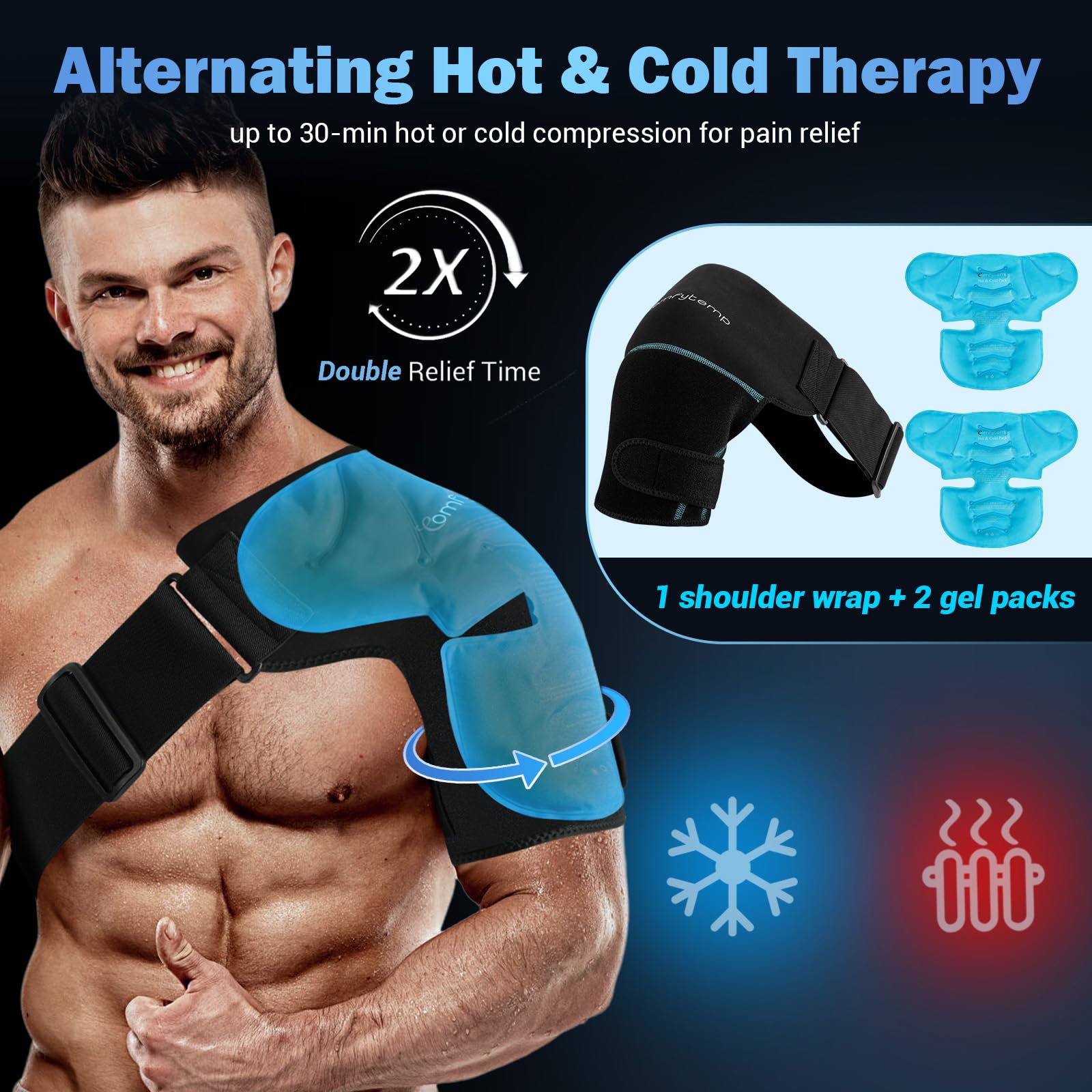 Comfytemp correas-ajustables: ajuste seguro para diferentes tallas.