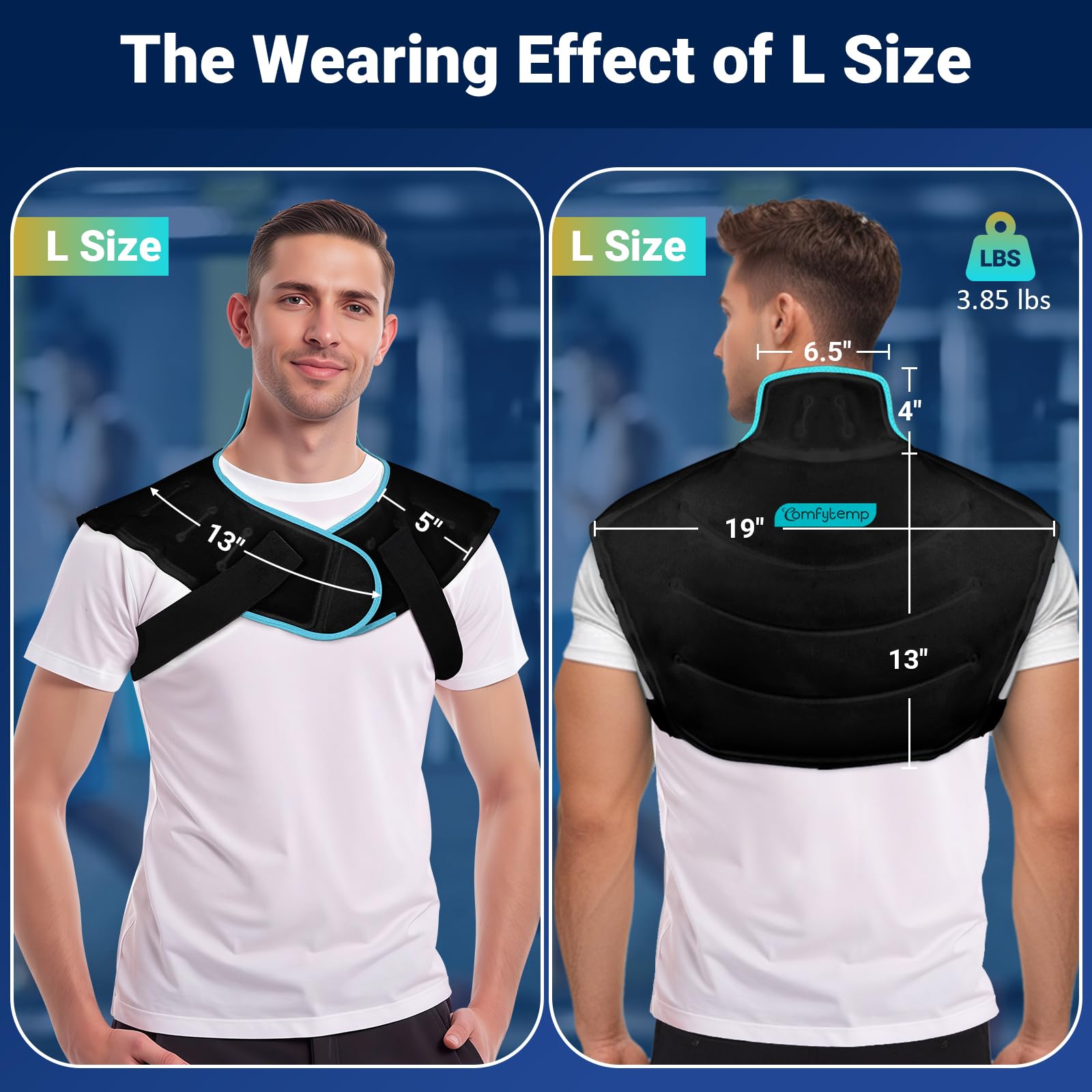 Correas ajustables de Comfytemp para un ajuste seguro.