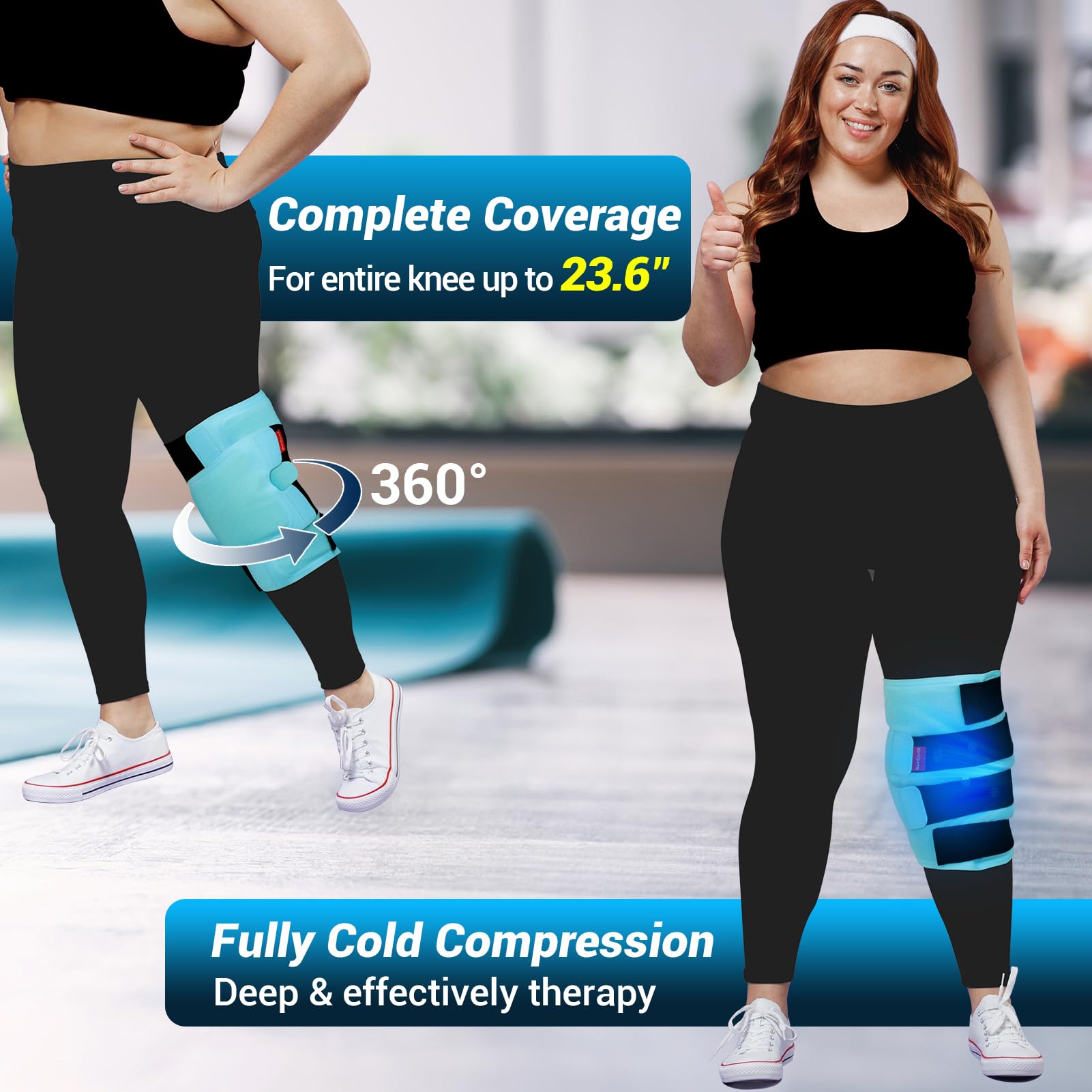 Comfytemp, correas de compresión, 4 ajustes para fijación estable.