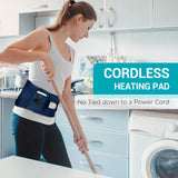 Correas elásticas ajustables de Comfytemp para soporte lumbar cómodo.