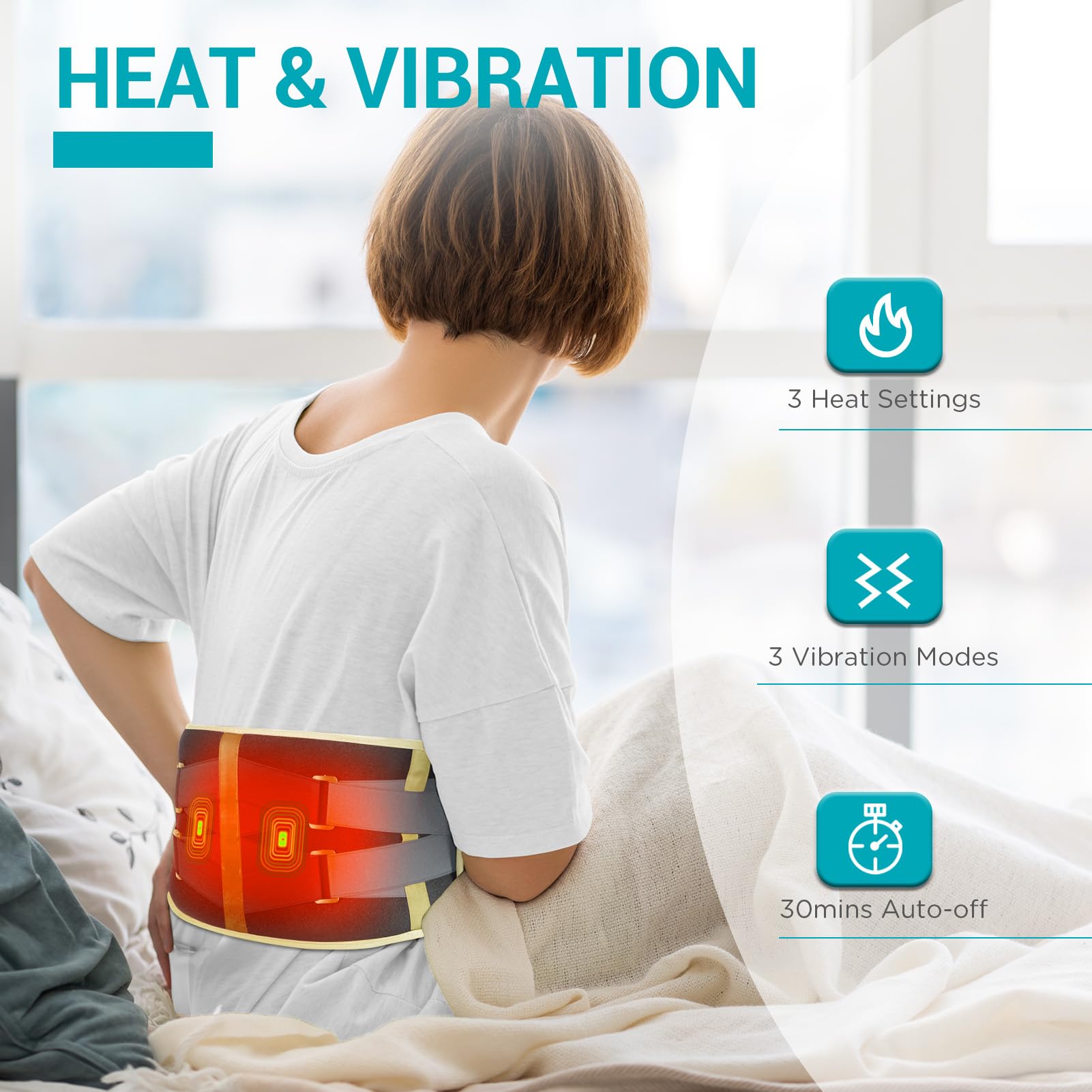 Comfytemp correas elasticas ajuste, ajuste cómodo para cinturas de diferentes tallas.