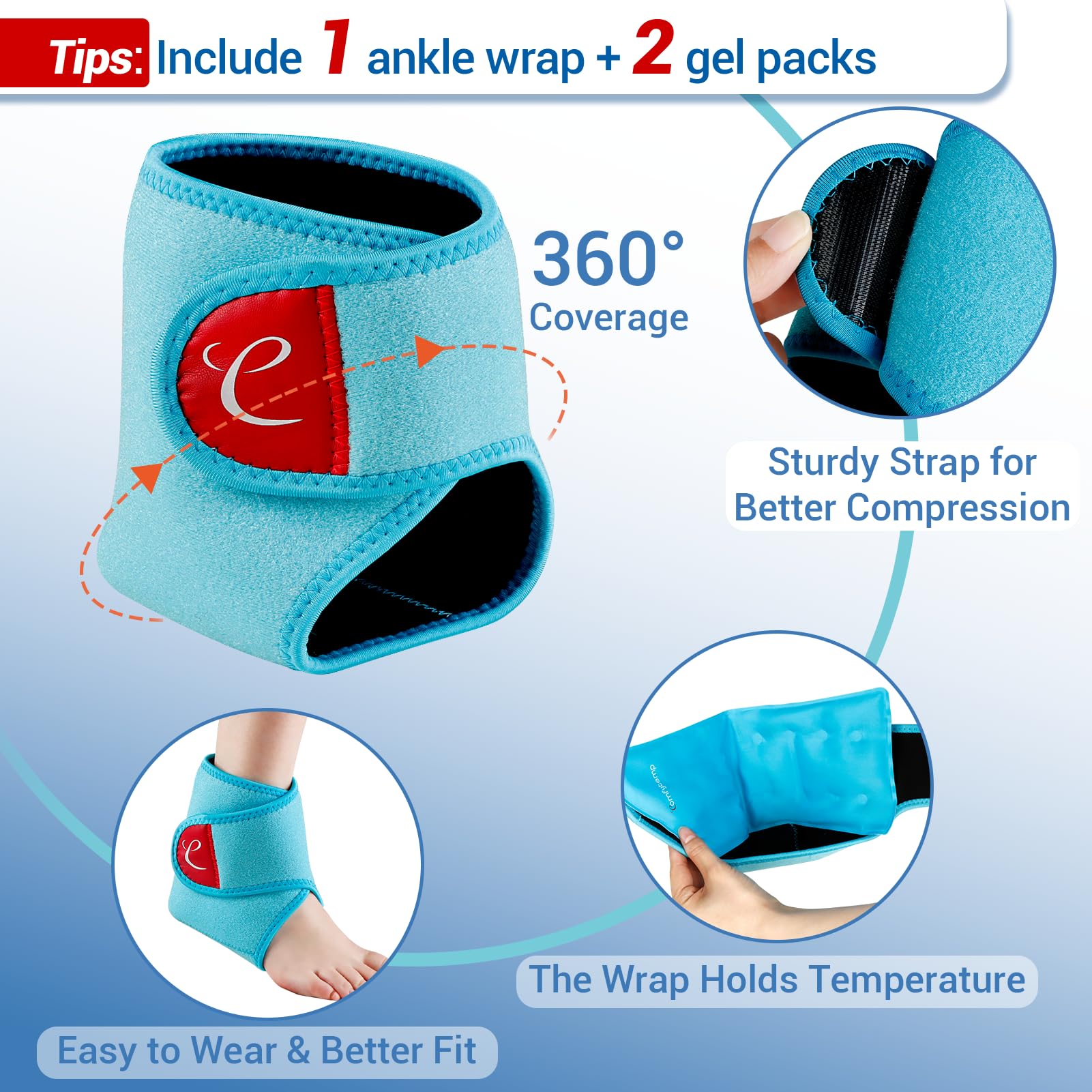 Comfytemp cuidado-relajante-pie ideal para recuperación suave tras ejercicio.