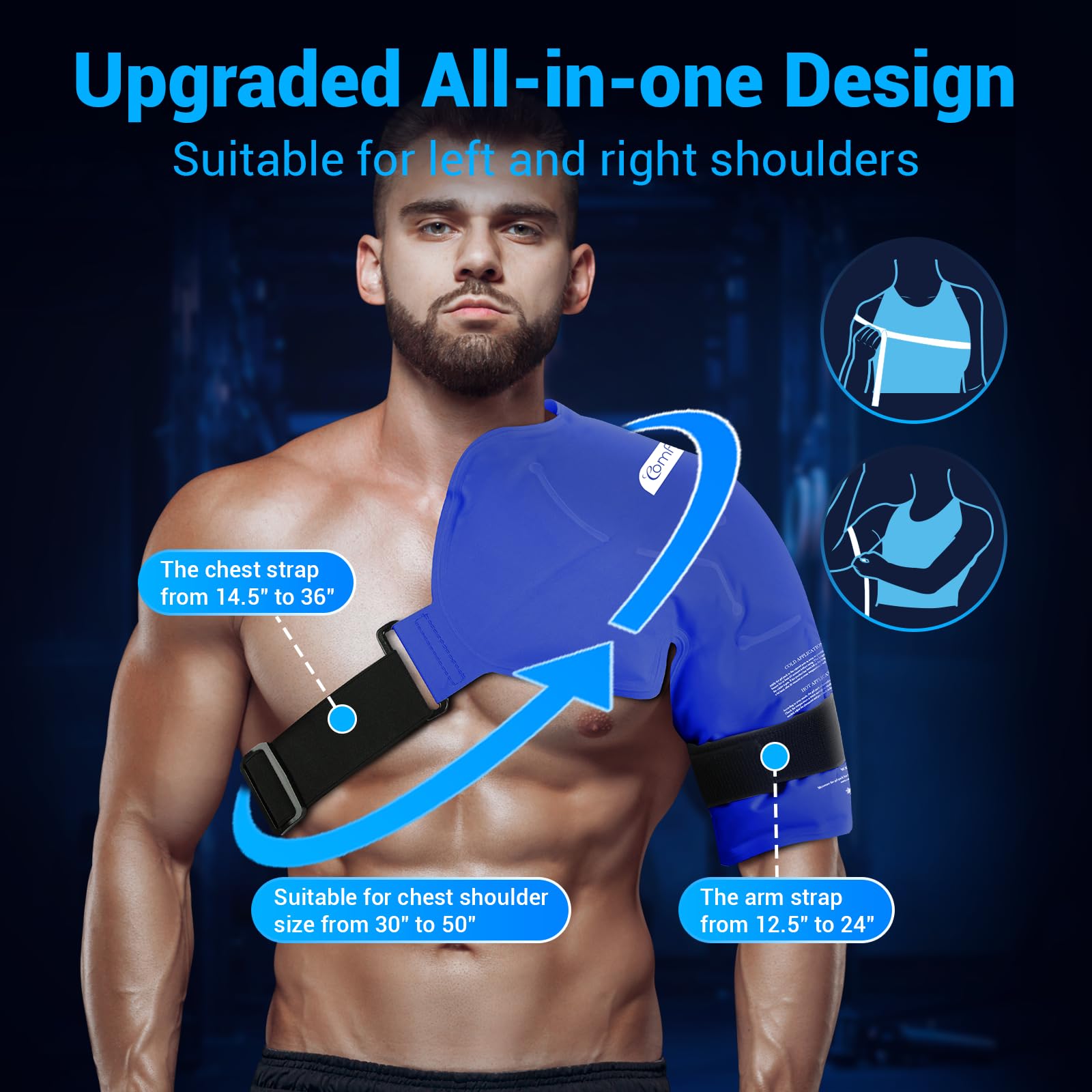 Comfytemp diseño dual tejido ofrece enfriamiento suave y profundo.