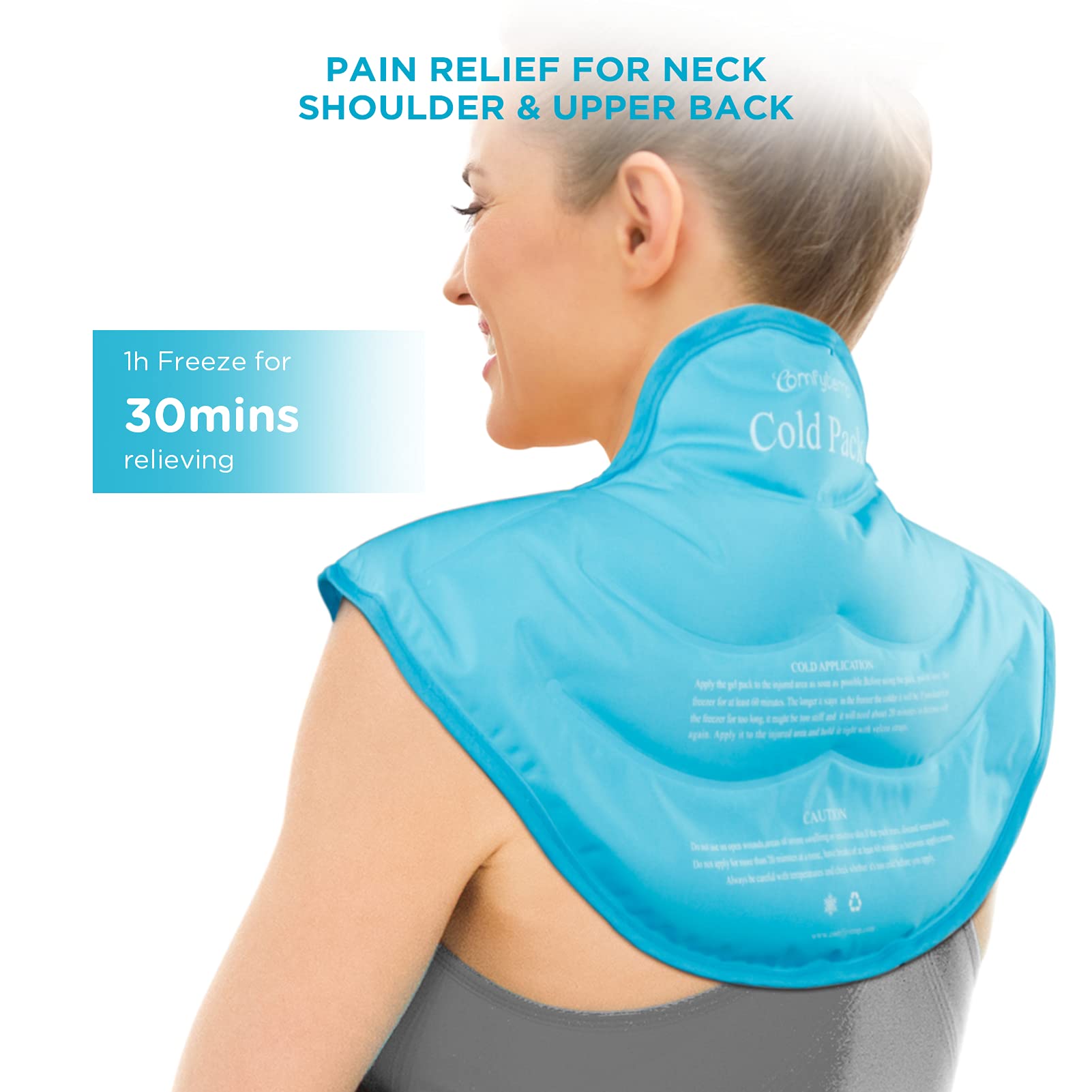 Comfytemp diseño ergonómico cuello hombros, ajuste estable y cómodo