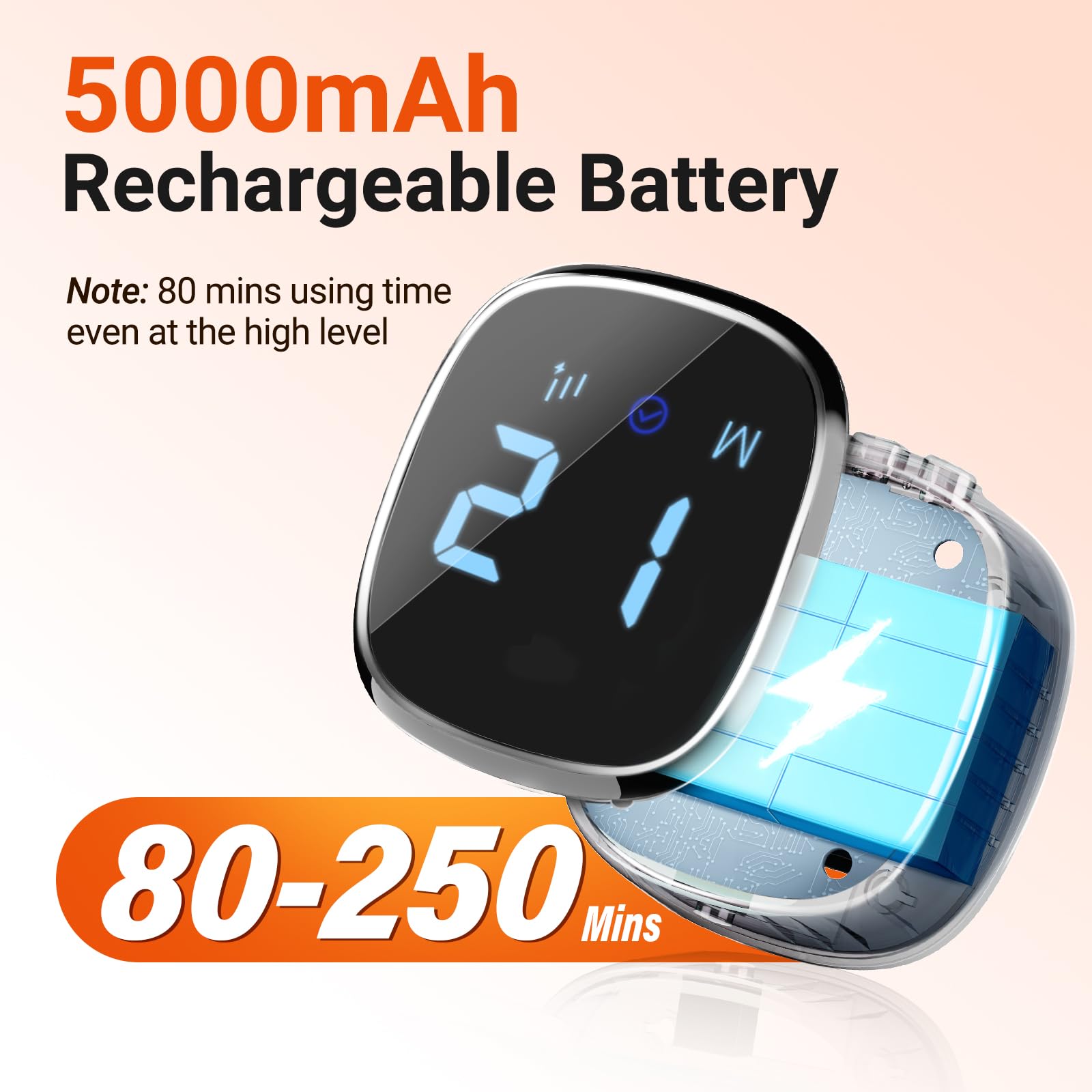 Comfytemp diseño inalámbrico con batería 5000mAh para uso móvil
