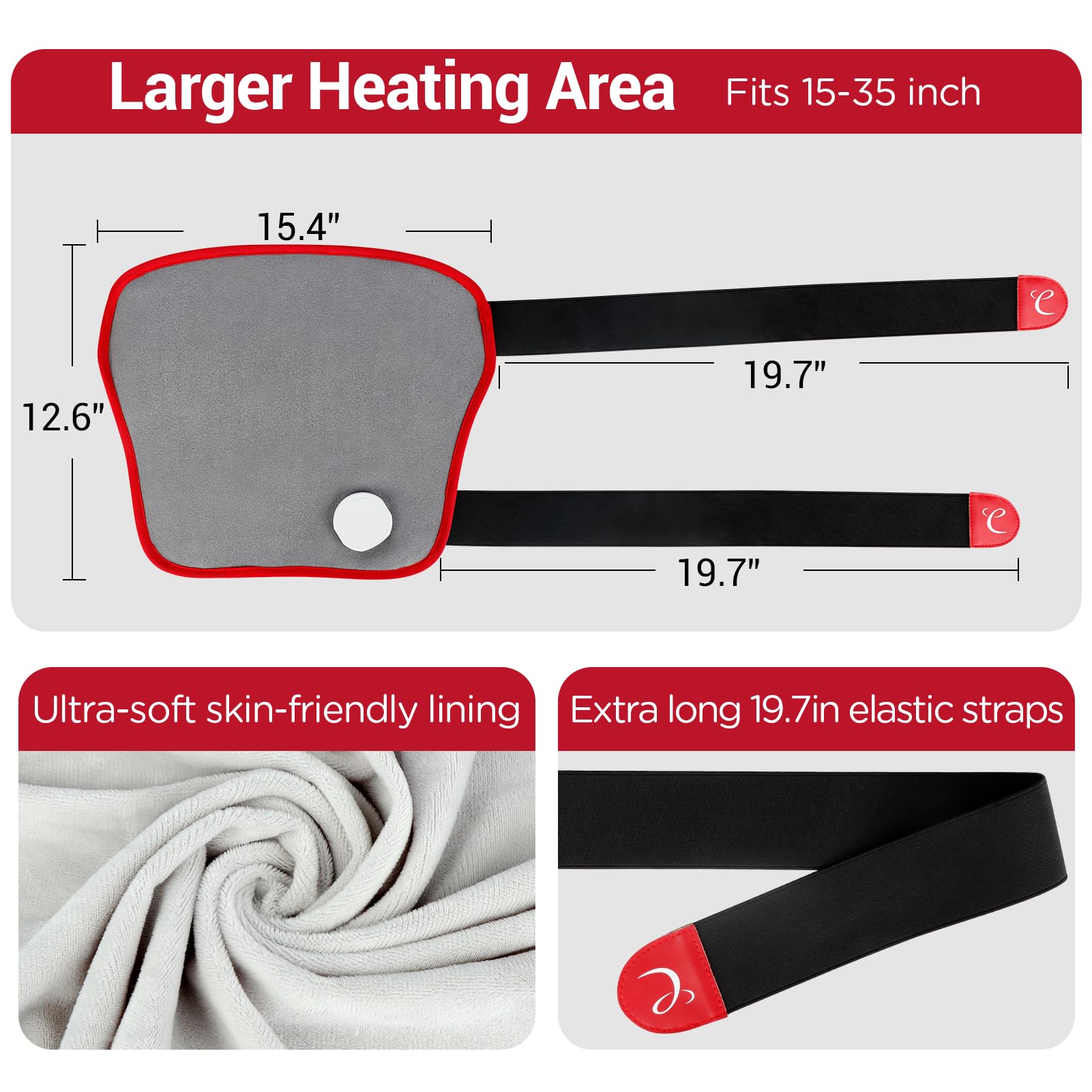 Comfytemp doble correas elasticas, ajuste seguro y cómodo