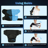 Comfytemp dos-paquetes-gel: flexibilidad para uso con frío o calor.