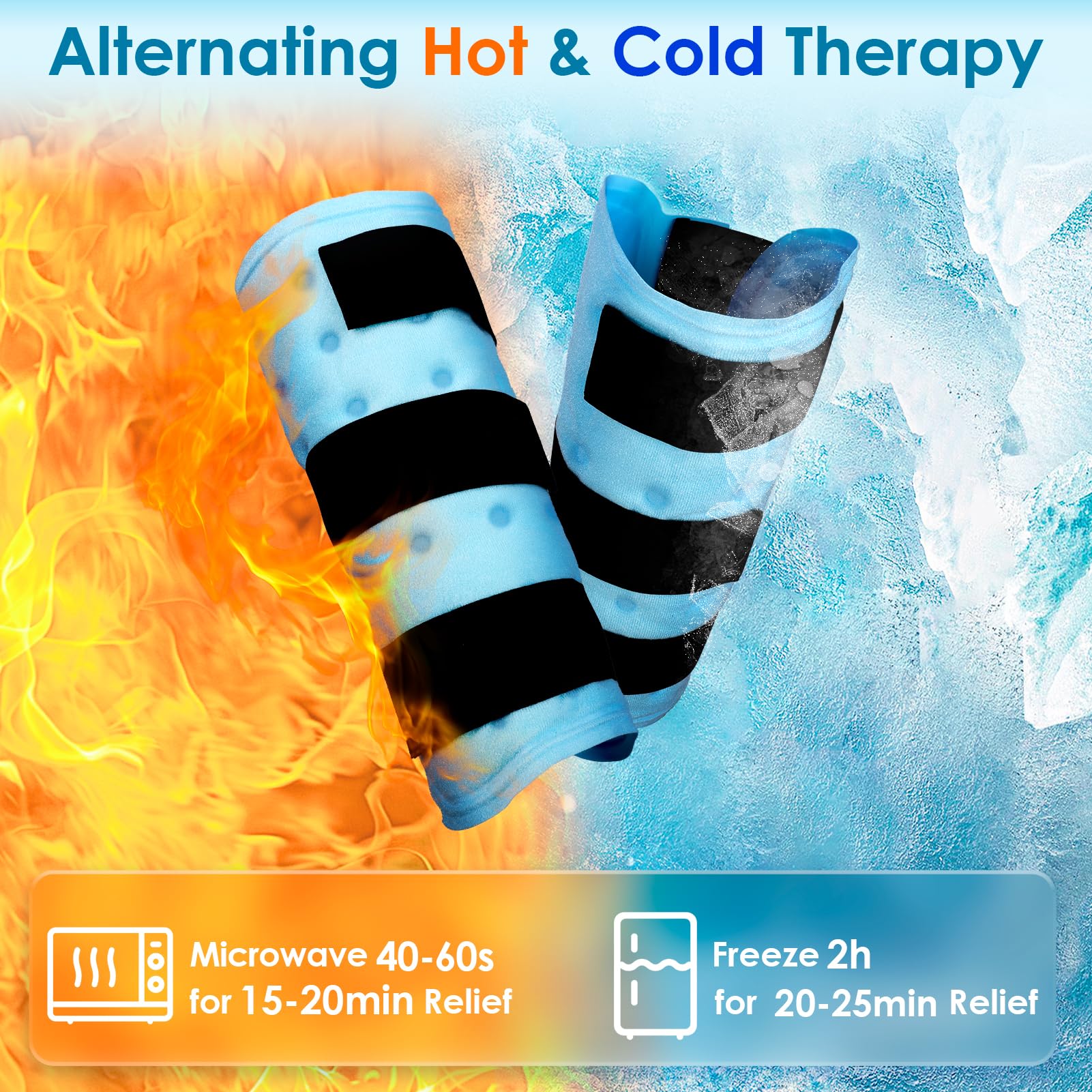 Envoltura de compresión frío/calor de Comfytemp para recuperación cómoda