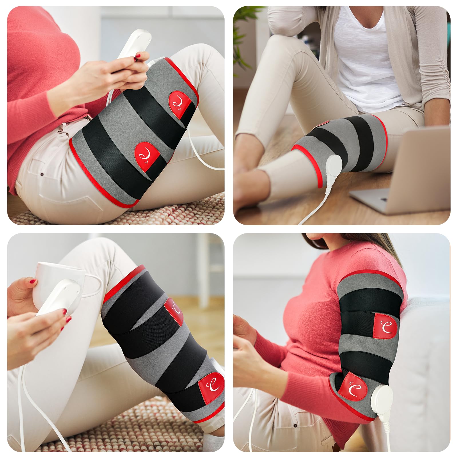 Comfytemp envoltura para rodilla y pantorrilla, favorece la relajación tras actividad