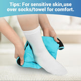 Comfytemp gel-profesional-tobillo mantiene consistencia fría prolongada.