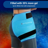 Comfytemp Gel reutilizable para múltiples áreas como cadera y rodilla.