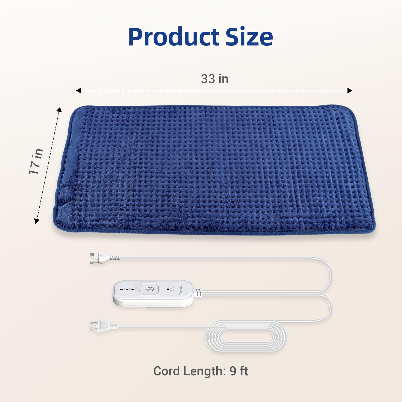 Lavable a máquina con cable desmontable para limpieza